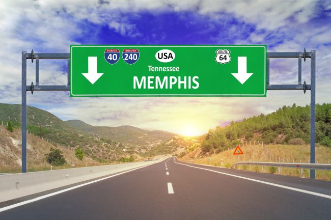 Route vers Memphis